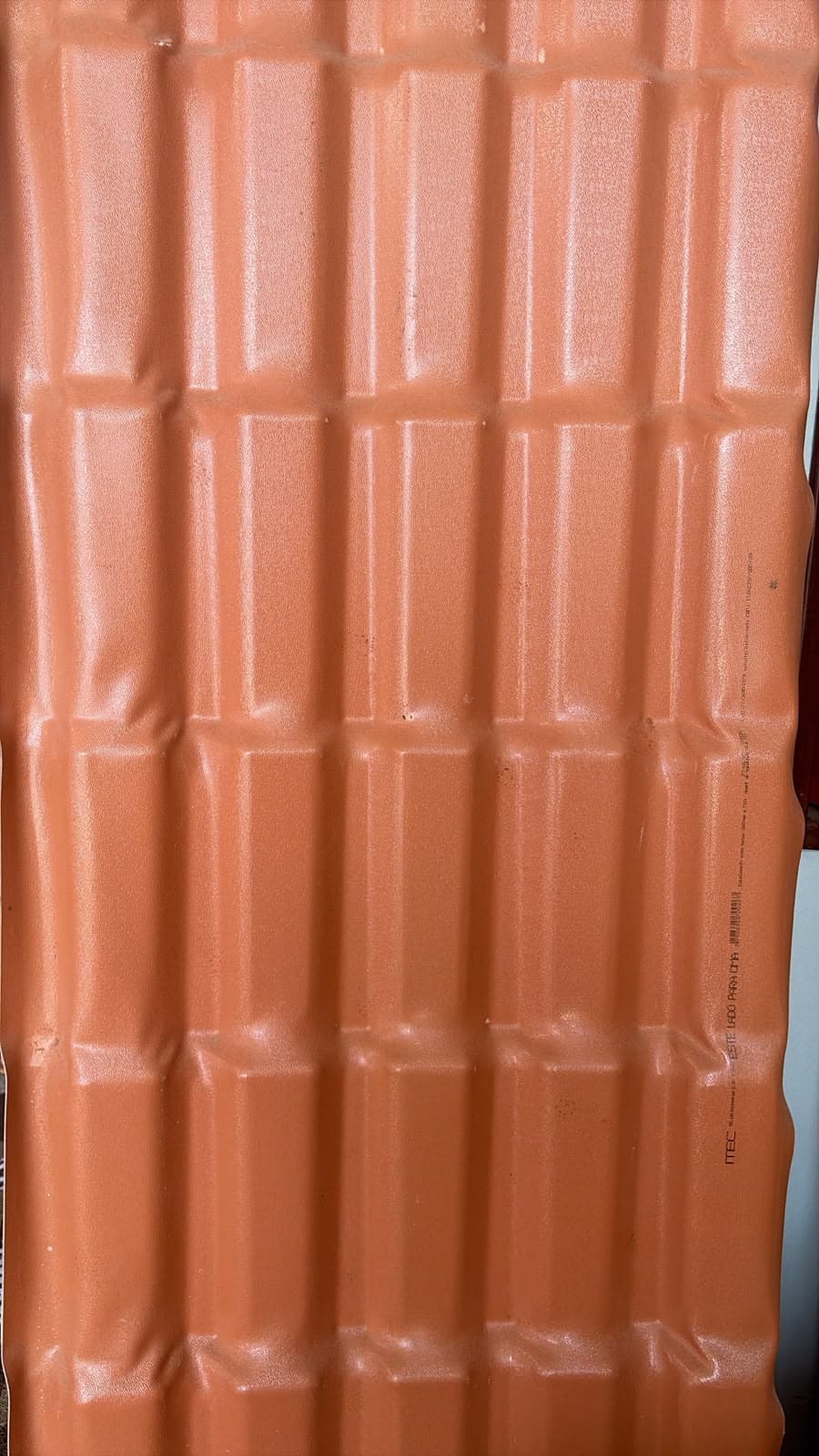 Telha PVC Colonial Eplast 086x230 2mm Vermelha